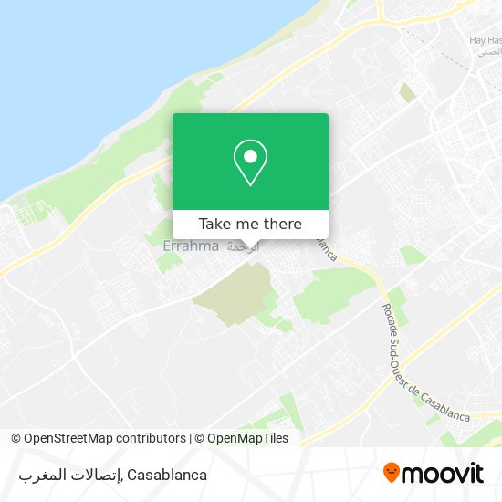 إتصالات المغرب map