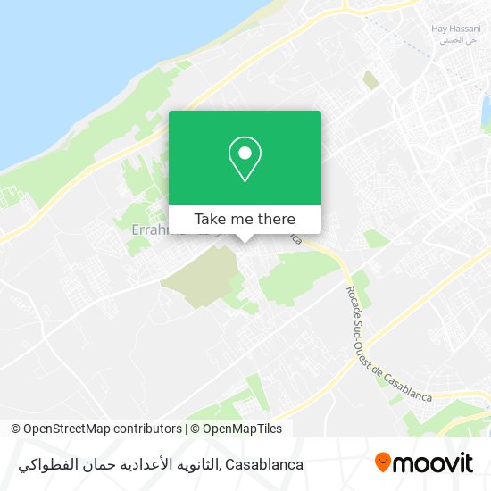 الثانوية الأعدادية حمان الفطواكي map