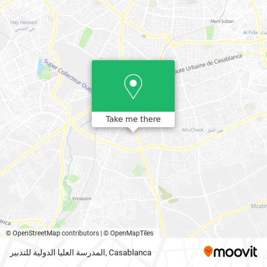 المدرسة العليا الدولية للتدبير map