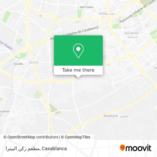 مطعم ركن البيتزا plan