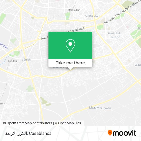 الكرز الاربعة map