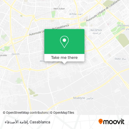 إقامة الأصدقاء map