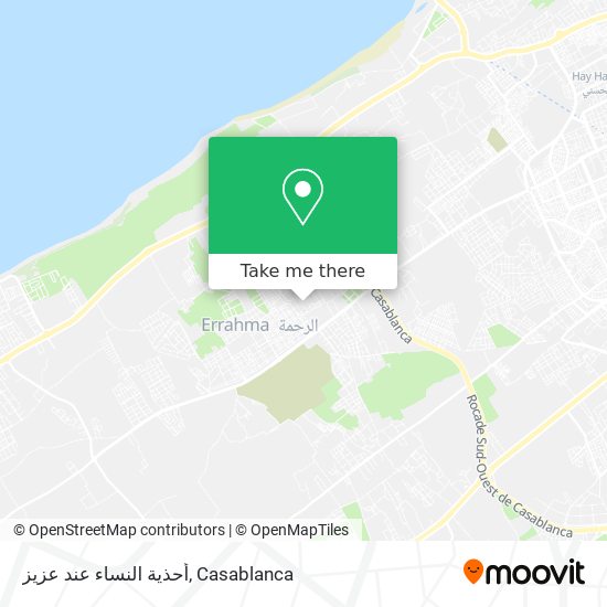 أحذية النساء عند عزيز map