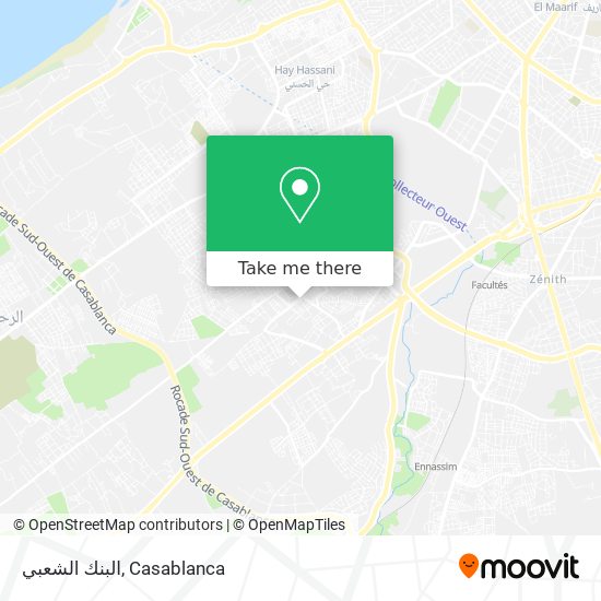 البنك الشعبي map