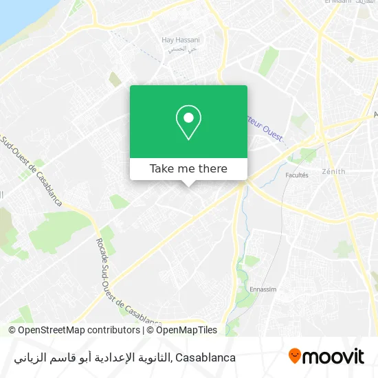 الثانوية الإعدادية أبو قاسم الزياني map