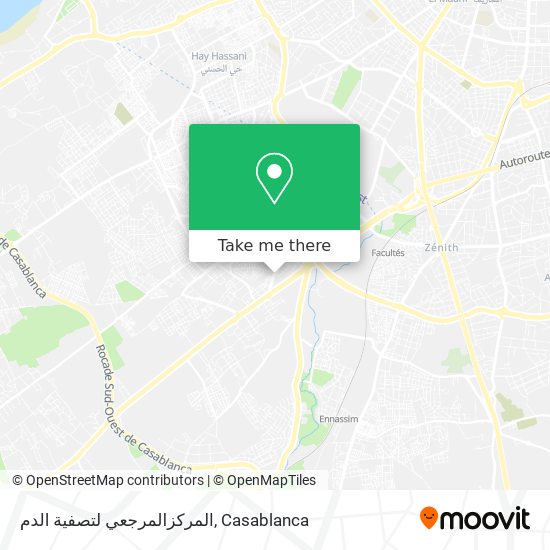 المركزالمرجعي لتصفية الدم map