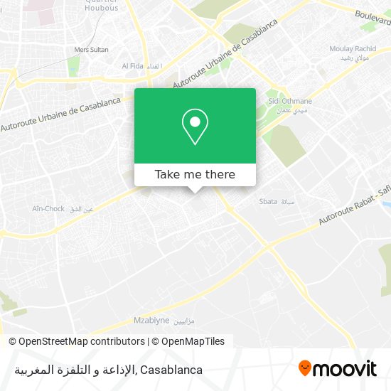 الإذاعة و التلفزة المغربية map