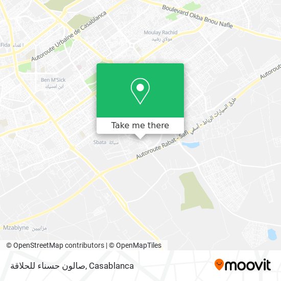 صالون حسناء للحلاقة map