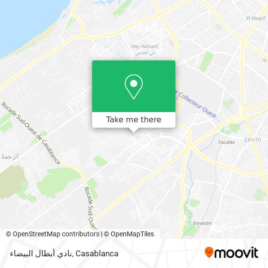 نادي أبطال البيضاء map