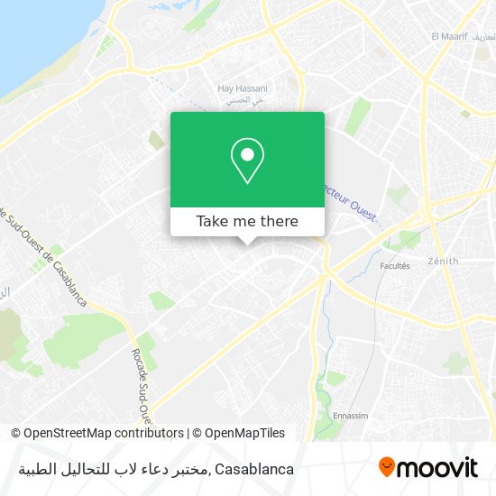 مختبر دعاء لاب للتحاليل الطبية map