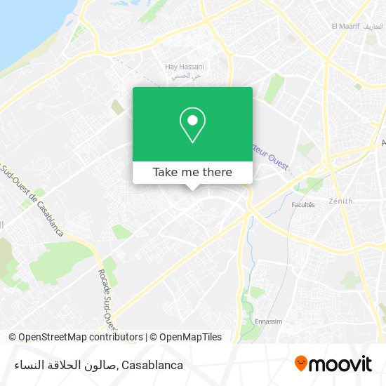 صالون الحلاقة النساء map