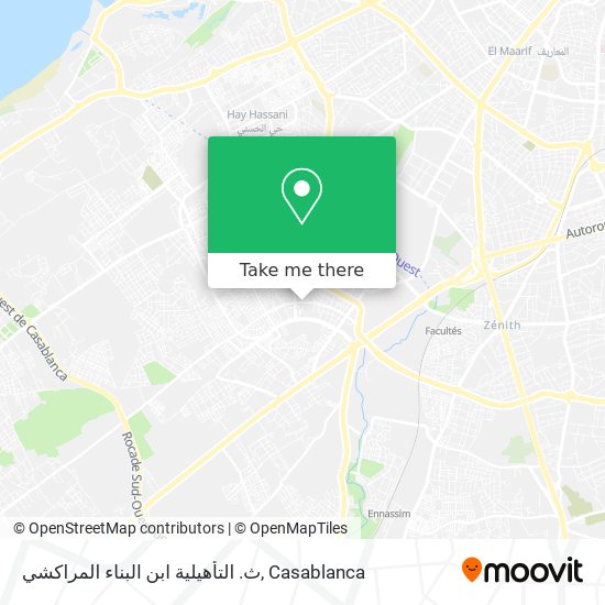 ث. التأهيلية ابن البناء المراكشي map