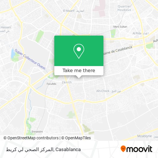 المركز الصحي لي كريط map