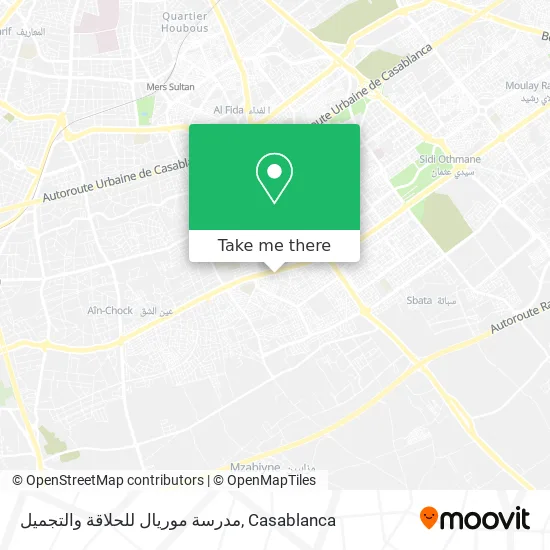 مدرسة موريال للحلاقة والتجميل map