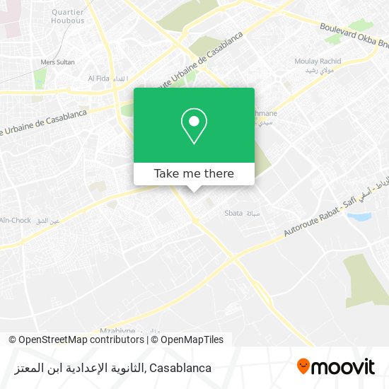 الثانوية الإعدادية ابن المعتز map