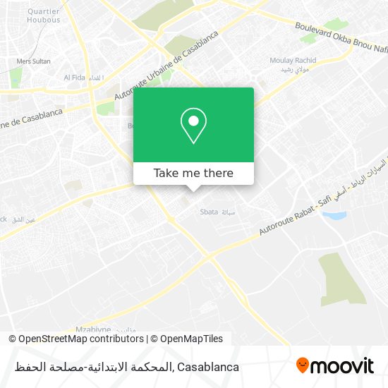 المحكمة الابتدائية-مصلحة الحفظ map