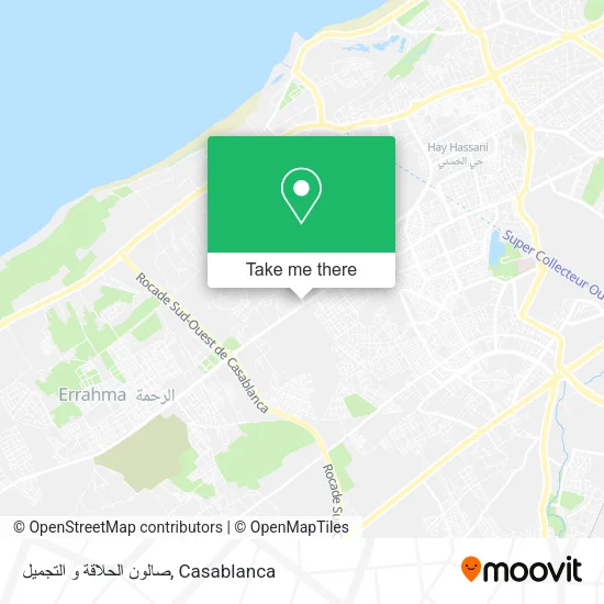 صالون الحلاقة و التجميل map
