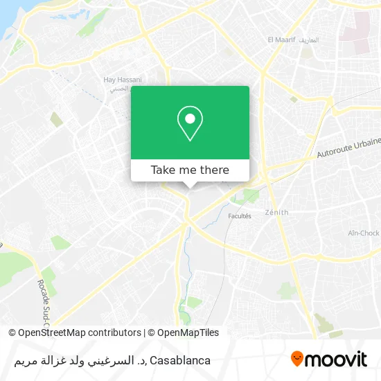 د. السرغيني ولد غزالة مريم map