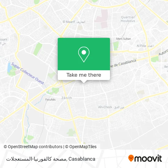مصحة كالفورنيا-المستعجلات map