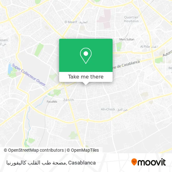 مصحة طب القلب كاليفورنيا map