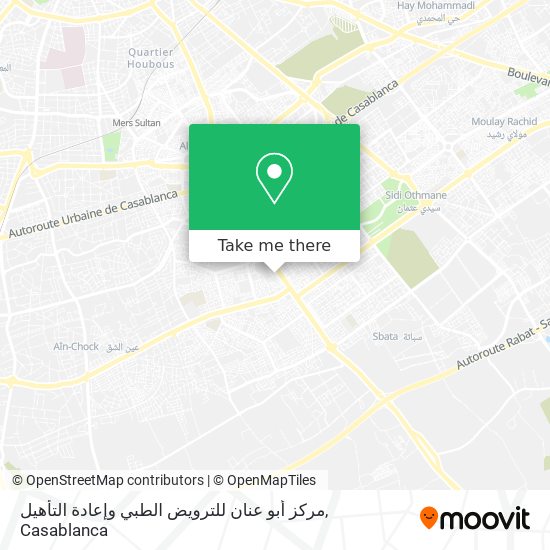 مركز أبو عنان للترويض الطبي وإعادة التأهيل map