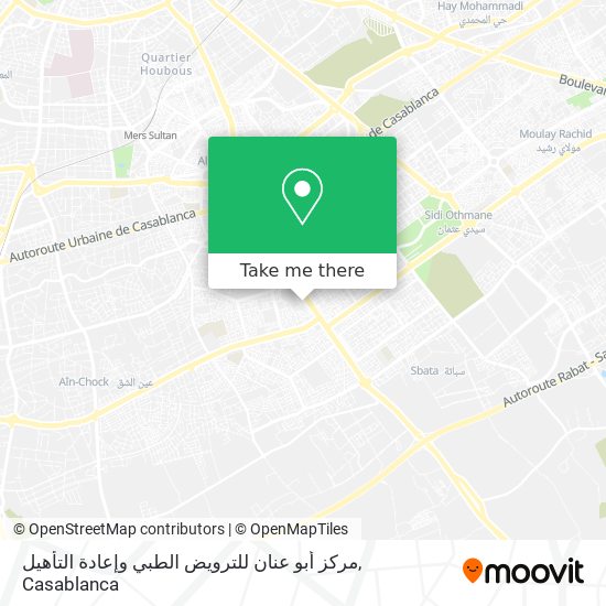 مركز أبو عنان للترويض الطبي وإعادة التأهيل plan