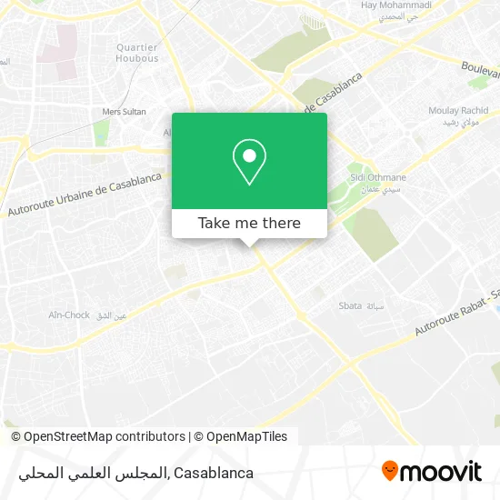 المجلس العلمي المحلي map