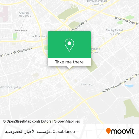 مؤسسة الأخيار الخصوصية map