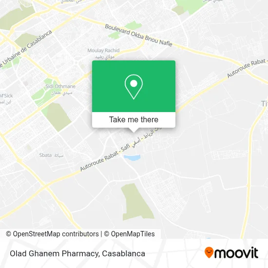 Olad Ghanem Pharmacy map