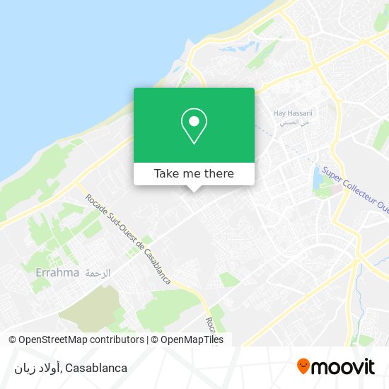 أولاد زيان map