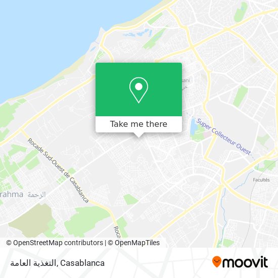 التغذية العامة map