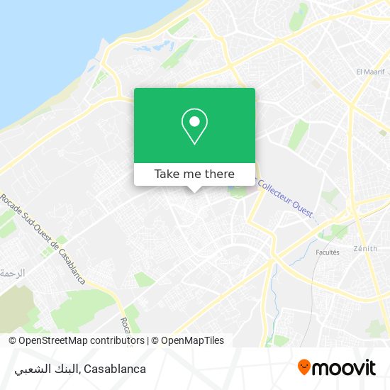 البنك الشعبي map