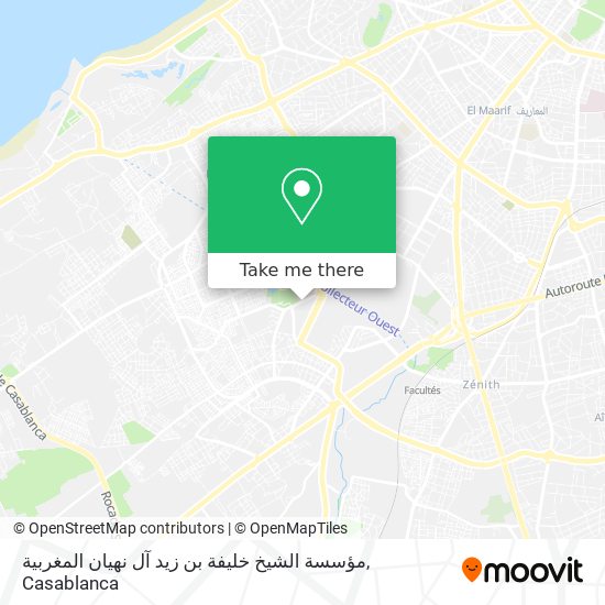 مؤسسة الشيخ خليفة بن زيد آل نهيان المغربية map