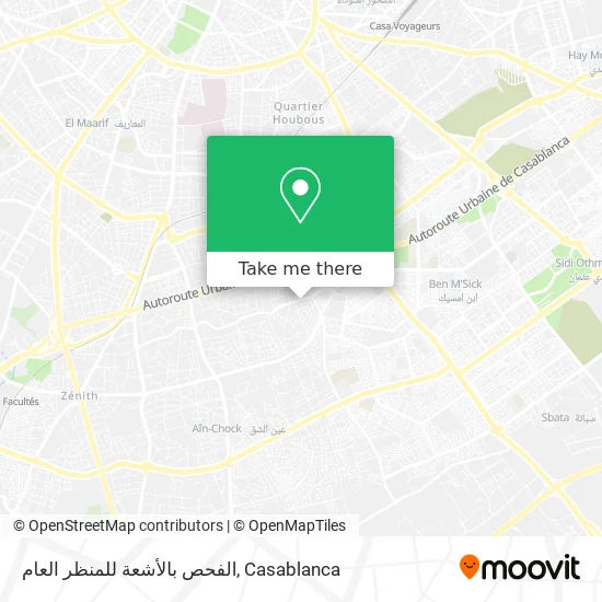 الفحص بالأشعة للمنظر العام map