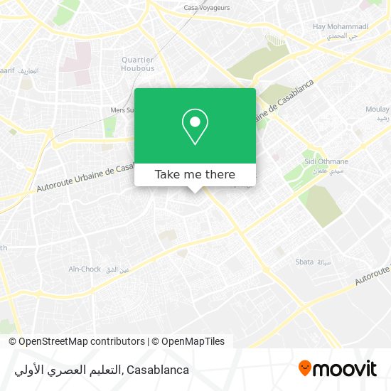 التعليم العصري الأولي map