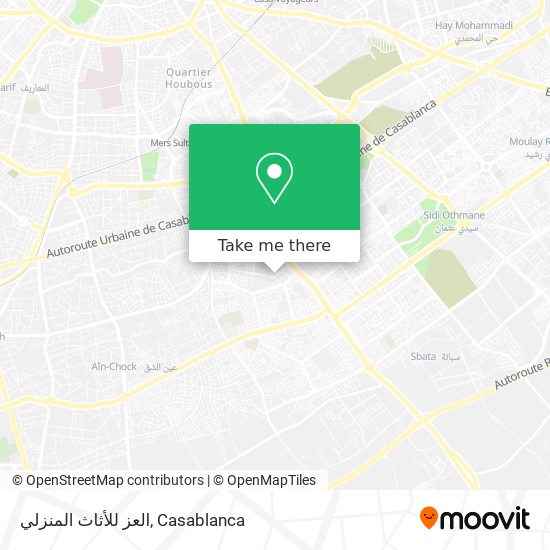 العز للأثاث المنزلي map