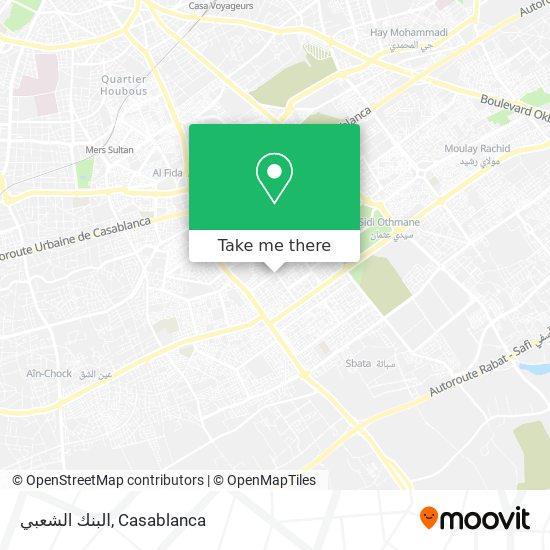 البنك الشعبي map