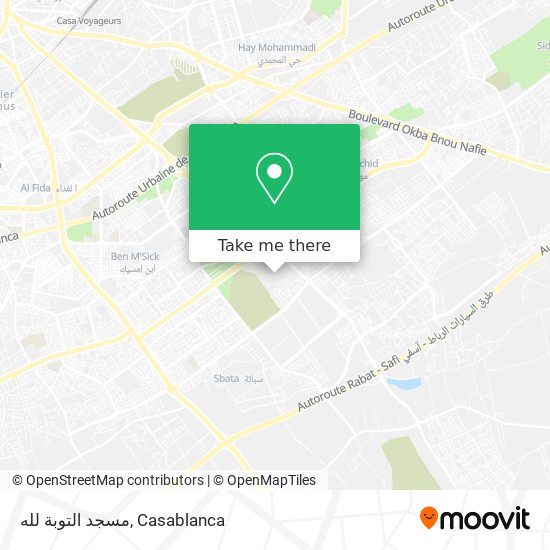 مسجد التوبة لله map