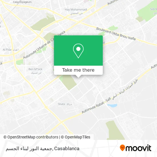 جمعية النور لبناء الجسم map