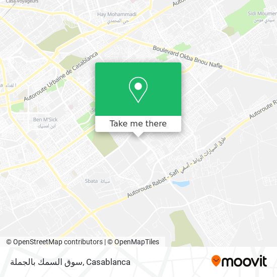 سوق السمك بالجملة map
