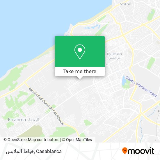 خياط الملابس map