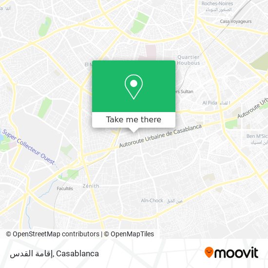 إقامة القدس map