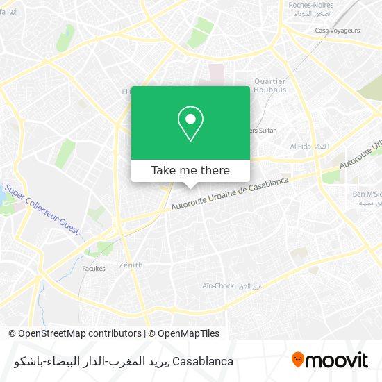 بريد المغرب-الدار البيضاء-باشكو plan