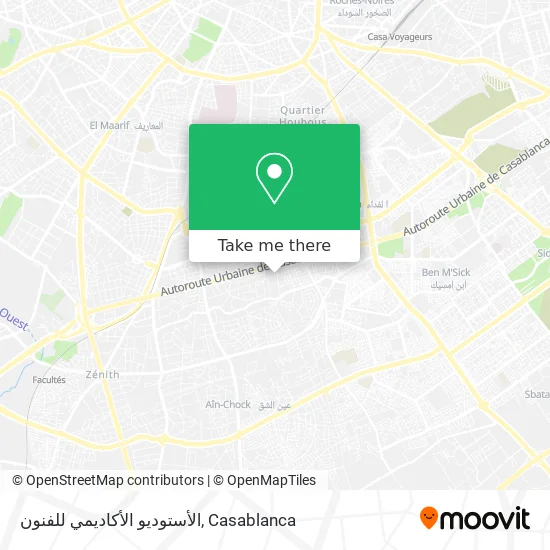 الأستوديو الأكاديمي للفنون map