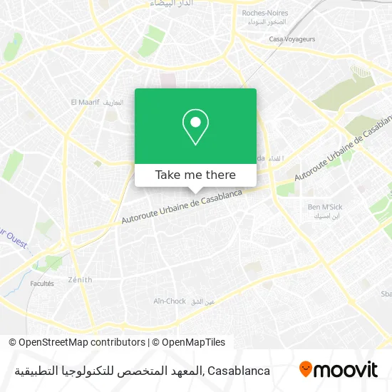 المعهد المتخصص للتكنولوجيا التطبيقية map