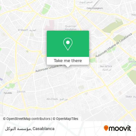 مؤسسة التوكل map