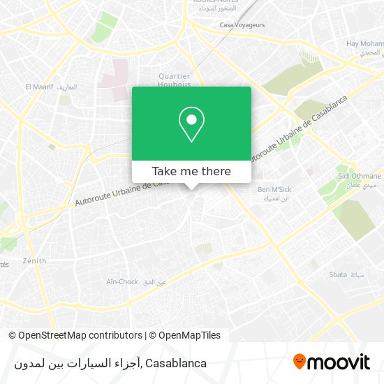 أجزاء السيارات بين لمدون map