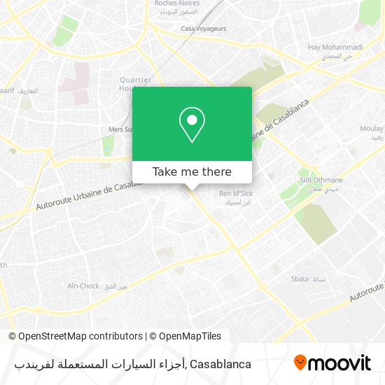 أجزاء السيارات المستعملة لفريندب map