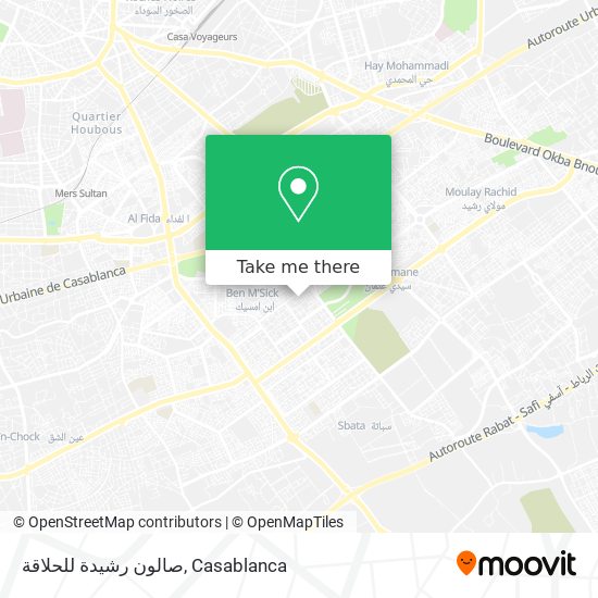 صالون رشيدة للحلاقة map