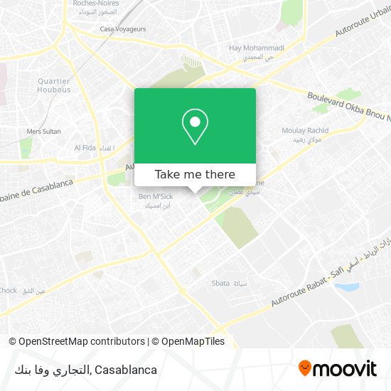 التجاري وفا بنك map